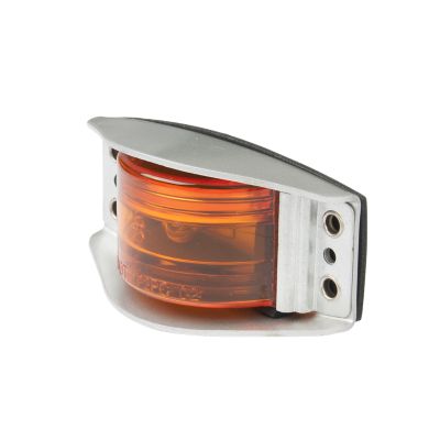 Steel armored lamp with amber light, showcasing durable design and clear visibility. Ideal for various lighting applications.