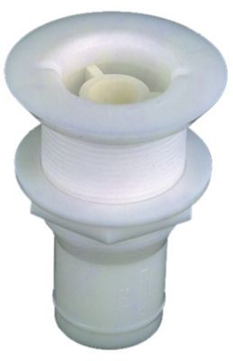 SCUPPER WHITE PLAST 1-1/2IN