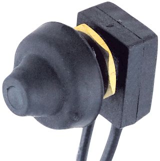 BLK PLASTIC PUSH BUTTON SWITC F/1303 LIGHT FIXTURE