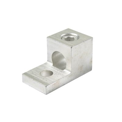 ILSCO TA-800 aluminum mechanical lug, dual rated for one conductor, showcasing a robust and durable industrial design.