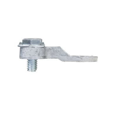 Heavy-duty side battery terminal with a robust metal design and screw attachment, ideal for secure electrical connections.