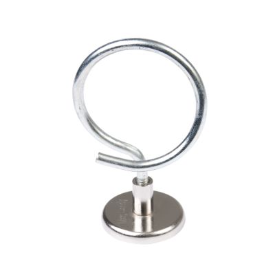 Mag Daddy magnetic bridle ring with threaded base, showcasing a robust metal loop and secure magnetic attachment point.