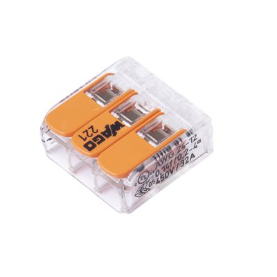 WAGO 221 Series LEVER-NUT® connectors - 3 Conductor | Del City