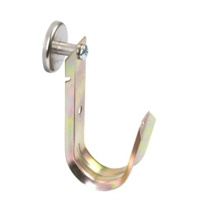 Magnetic side mount J-Hook with durable metallic finish, designed for secure cable management in various installations.