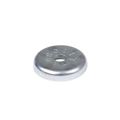 Magnetic cup mount with a circular metallic design and engraved numbers, ideal for holding up to 28 lbs securely.