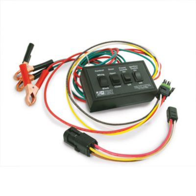 Kwikee Electric Step Replacement kit with control panel and colorful diagnostic wires for easy installation and repair.