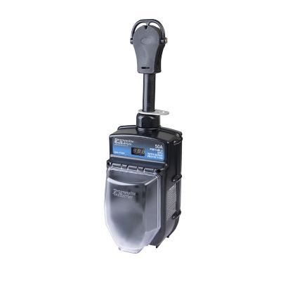 Portable RV surge protector by Progressive Industries, EMS-PT50X, offering electrical management for 50 Amp systems.