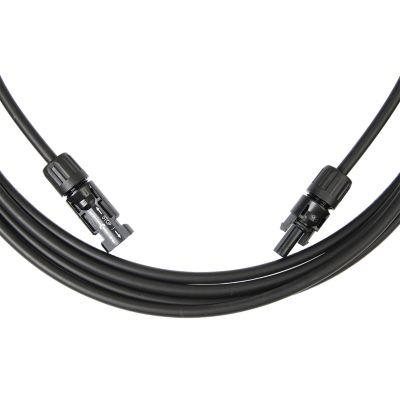 Male to female solar PV cable with connectors, ideal for efficient energy systems and easy solar panel connections.