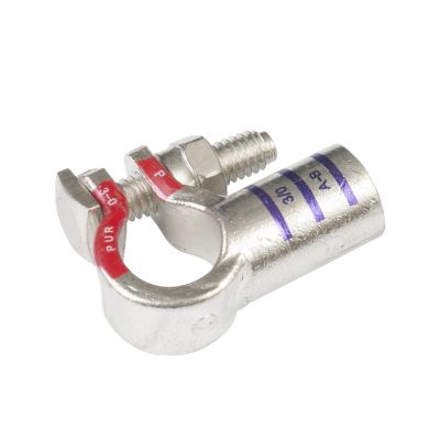 Right Elbow Pure Copper RoHS Battery Terminals - Positive | Del City