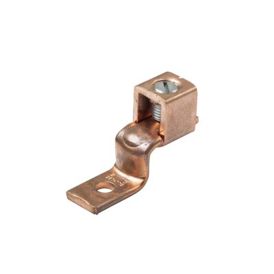 Ilsco SLU-125 copper mechanical lug with one conductor and single hole design.