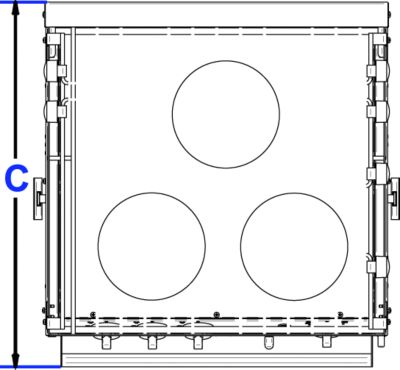 FORCE 10 STOVE 3-B GIMBAL 240V PMG