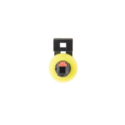 TE AMP Superseal 1-way plug housing in black and yellow with secure connection design.