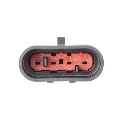 Four-way TE AMP Superseal cap housing connector with a secure and compact design for reliable electrical connections.
