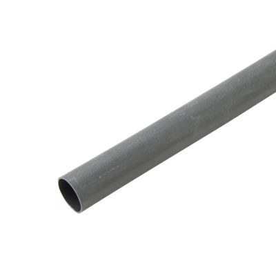 Black dual wall shrink tubing, cylindrical design, ideal for electrical insulation and protection applications.