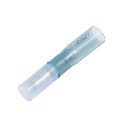 Blue Perma-Seal Heat Shrink Crimp Bullet Terminal, Female; Ideal for Secure Electrical Connections.