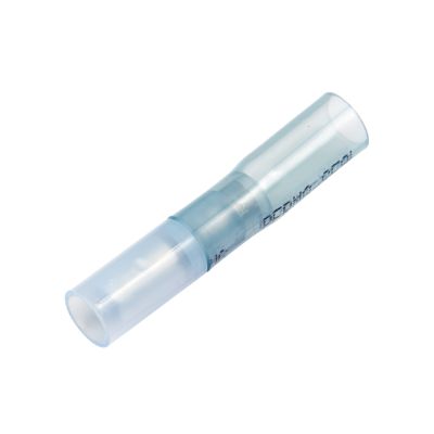 Blue Molex 19164-0055 Perma-Seal heat shrink and crimp bullet terminal designed for 16-14 gauge wire connections.