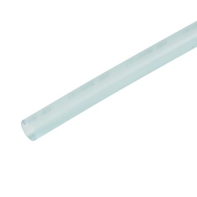 Blue translucent shrink tube for 16-14 gauge wires, offering flexibility and insulation in electrical applications.