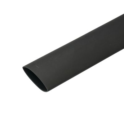 Black dual wall shrink tubing spool, perfect for efficient cable protection and insulation. Durable and versatile for various uses.