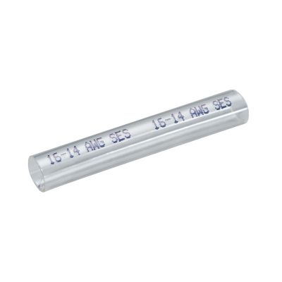 Clear-View shrink tube with adhesive lining, showing "16-14 AWG" markings, designed for secure electrical insulation.