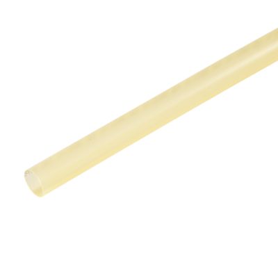 Clear/white shrink tube with a 4:1 shrink ratio, showcasing a smooth cylindrical design, ideal for electrical wire insulation.