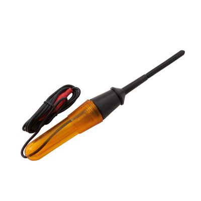Gardner Bender 66316, a battery and voltage analyzer with a bright orange casing and test leads.