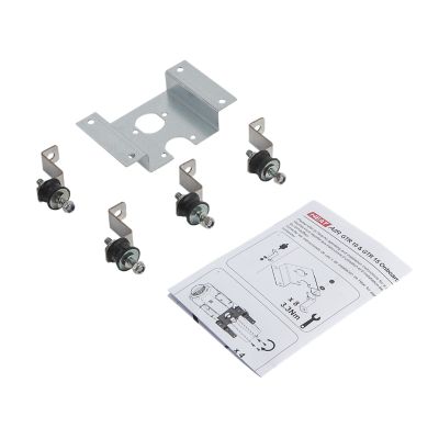 Whale AK1823B heat air onboard bracket with U and vibration mounts, includes installation guide on white background.