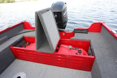 1650 Angler Sport - Portable Fuel Tank Storage shown with Optional Second Tank