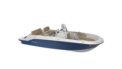 Blue Hull Sides (White Bottom)