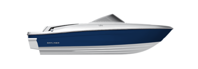 Blue Hull Sides (White Bottom)