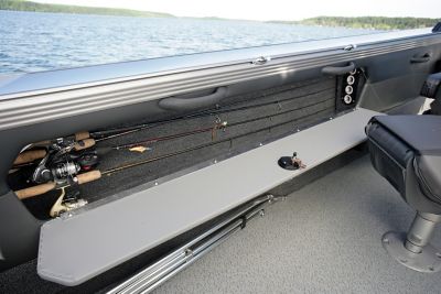 Built a rod locker for my aluminum boat