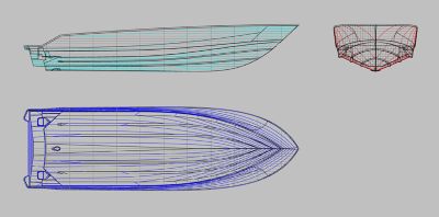 Boston Whaler 360 Outrage Sketch