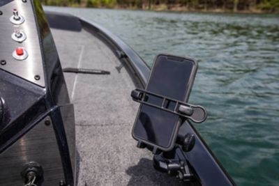 fishing bass boat silhouette Triton outboard motor - SuperStock