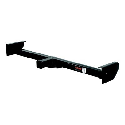 Adjustable trailer hitch with 2-inch receiver for RV towing, designed for frames up to 51 inches wide, supports 5,000 lbs.