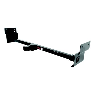 Camper adjustable trailer hitch with 2-inch receiver for RV towing, sturdy construction, fits wide frame lengths.