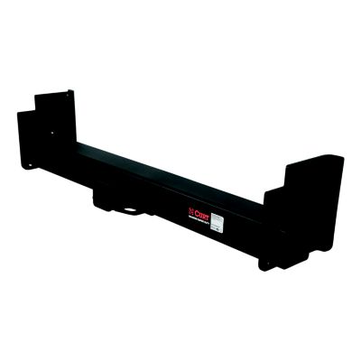 CURT Class 5 Weld-On Hitch with 2-Inch Receiver, designed for wide frames, showcasing durable black construction.