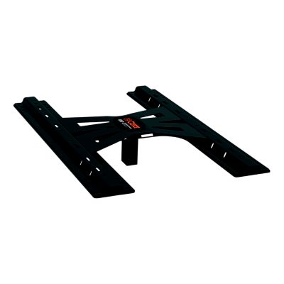Gooseneck to 5th wheel adapter for B&W hitches with industry-standard base rails, supporting up to 20,000 lbs.