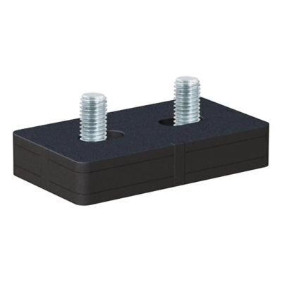 5th Wheel Wedge Kit by CURT with two silver bolts for Rotating Pin Box, enhancing towing stability and performance.
