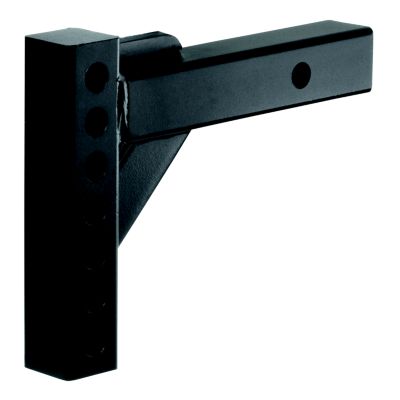 CURT 17100 weight distribution hitch shank with multiple adjustment holes for versatile towing; durable black finish.