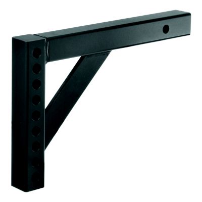 Replacement weight distribution hitch shank by CURT, featuring a steel construction with a black finish and multiple holes.