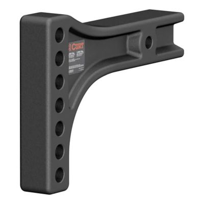 CURT weight distribution hitch shank with multiple adjustment holes for 2-1/2 inch receivers, showcasing robust design.