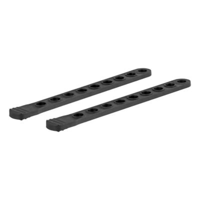 Rubber bike rack cradle straps, 2-pack, designed for secure bike attachment, featuring multiple holes for adjustable fit.