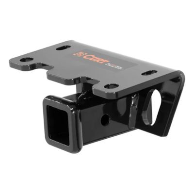 CURT Bumper Hitch with durable black finish and multiple mounting holes, designed for secure towing and versatility.