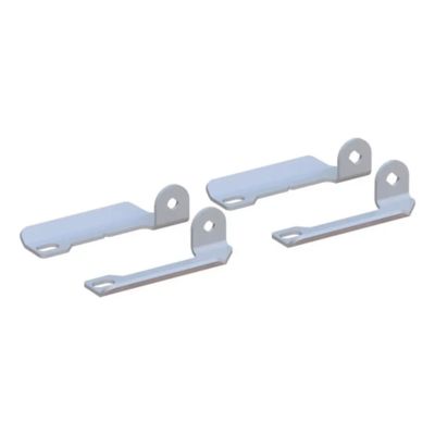 Replacement 5th wheel puck system handles for Ram trucks, compatible with CURT 1621, showcasing silver metal construction.