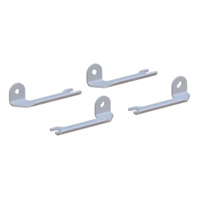 Replacement 5th wheel puck system handles for Ram, model 1622 by CURT, featuring four metal components.