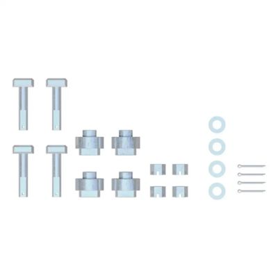 Replacement 5th wheel puck system anchors set compatible with Chevrolet and GMC vehicles, featuring multiple components.