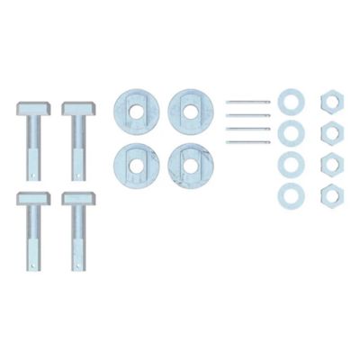 Replacement 5th Wheel Puck System Anchors compatible with Chevrolet and GMC. Includes bolts, pins, washers, and nuts.