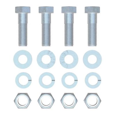 CURT 19218 hardware set with bolts, washers, and nuts for R-Series 5th Wheel Roller Head Mounting.