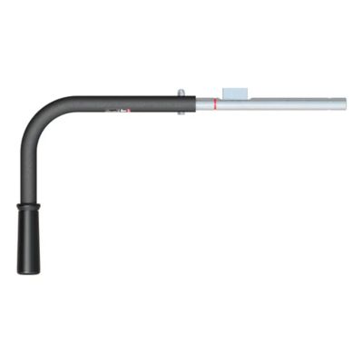 CURT 19220 Replacement R2 & R24 5th Wheel Roller Handle with a sleek, ergonomic black and silver design.