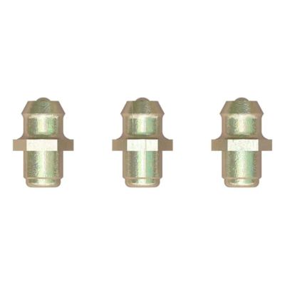 Replacement grease zerks for CURT Q-Series 5th wheel, showing three metallic fittings on a white background.