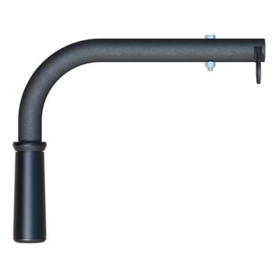 Replacement E16 5th Wheel Handle by CURT, featuring a durable black finish and ergonomic grip for towing applications.